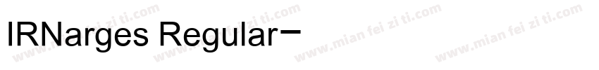 IRNarges Regular字体转换